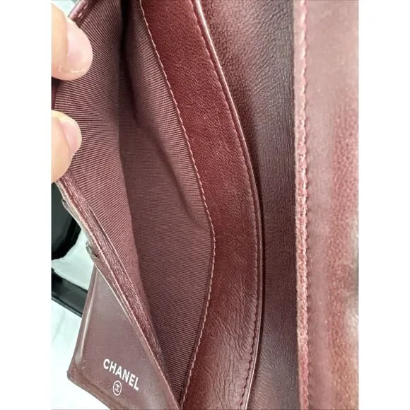 CHANEL Flap Wallet Quilted Black Silver Tone Hardware W/box - Picture 12 of 16